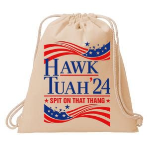 Hawk Tauh 24 Usa Flag Meme Quote Drawstring Bag