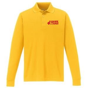 Hawk Tush 2024 Election Parody Performance Long Sleeve Polo