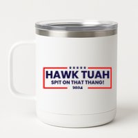 Hawk Tuah 24 Spit On That Thang Funny Saying 12 oz Stainless Steel Tumbler Cup