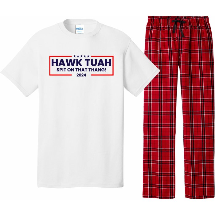 Hawk Tuah 24 Spit On That Thang Funny Saying Pajama Set