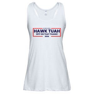 Hawk Tuah 24 Spit On That Thang Funny Saying Ladies Essential Flowy Tank