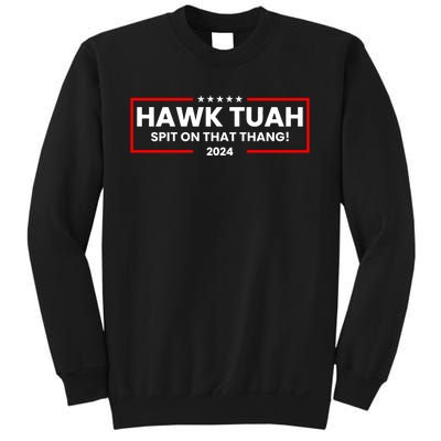 Hawk Tuah 24 Spit On That Thang Funny Saying Sweatshirt