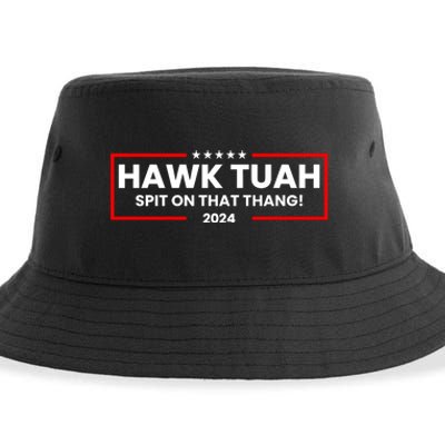 Hawk Tuah 24 Spit On That Thang Funny Saying Sustainable Bucket Hat