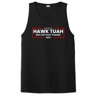 Hawk Tuah 24 Spit On That Thang Funny Saying PosiCharge Competitor Tank