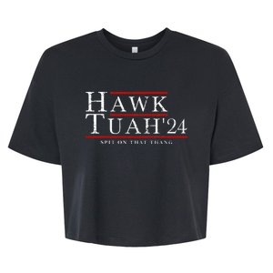 Hawk Tuah 24 Spit On That Thang Bella+Canvas Jersey Crop Tee