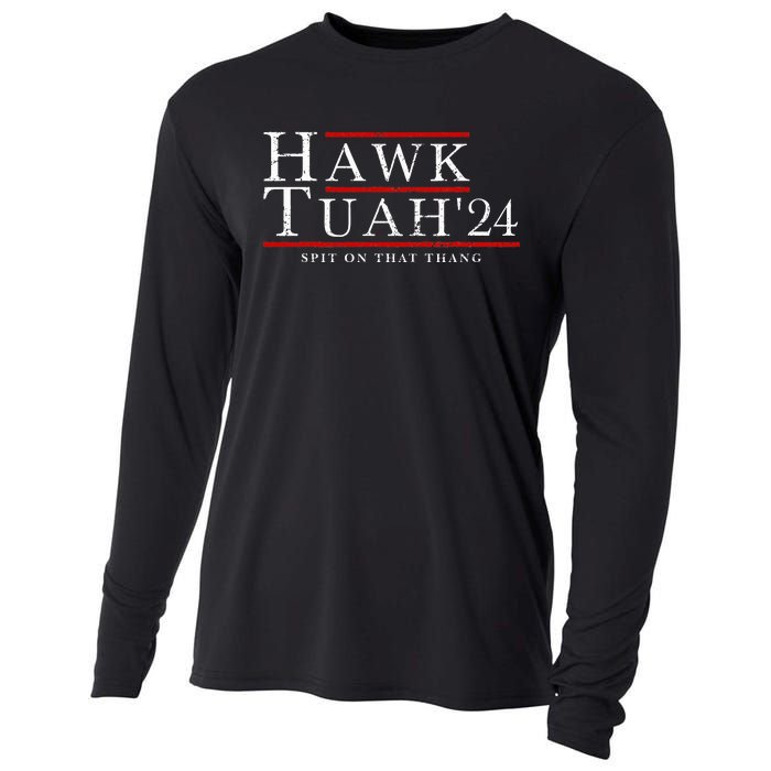 Hawk Tuah 24 Spit On That Thang Cooling Performance Long Sleeve Crew