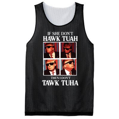 Hawk Tush 2024 Hawk Tuah Trump Embarrassing Airport Mesh Reversible Basketball Jersey Tank