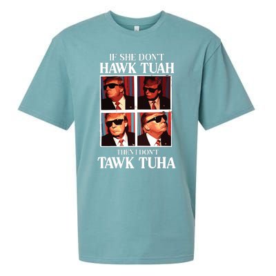 Hawk Tush 2024 Hawk Tuah Trump Embarrassing Airport Sueded Cloud Jersey T-Shirt