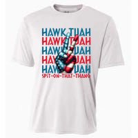 Hawk Tuah 24 Spit On That Thang Hawk Tush For President 2024 Election Parody Cooling Performance Crew T-Shirt