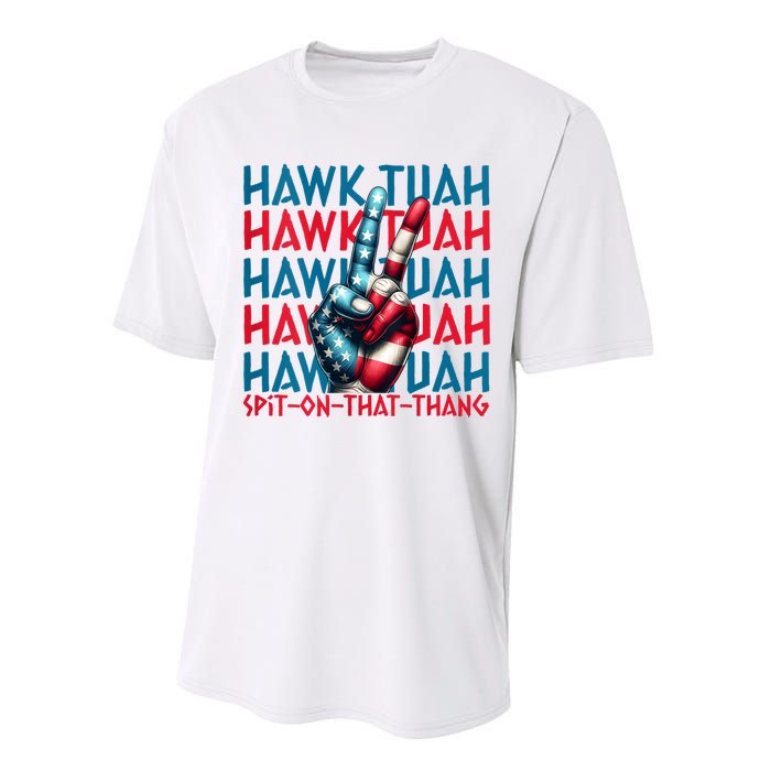 Hawk Tuah 24 Spit On That Thang Hawk Tush For President 2024 Election Parody Performance Sprint T-Shirt