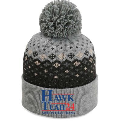 Hawk Tush 2024 Usa Flag Election Parody The Baniff Cuffed Pom Beanie