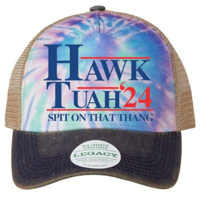 Hawk Tush 2024 Usa Flag Election Parody Legacy Tie Dye Trucker Hat