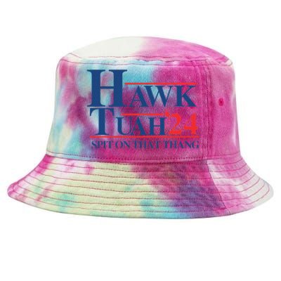 Hawk Tush 2024 Usa Flag Election Parody Tie-Dyed Bucket Hat