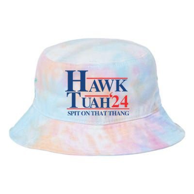 Hawk Tush 2024 Usa Flag Election Parody Tie Dye Newport Bucket Hat