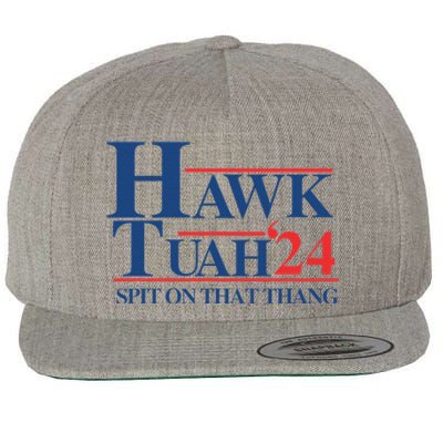 Hawk Tush 2024 Usa Flag Election Parody Wool Snapback Cap