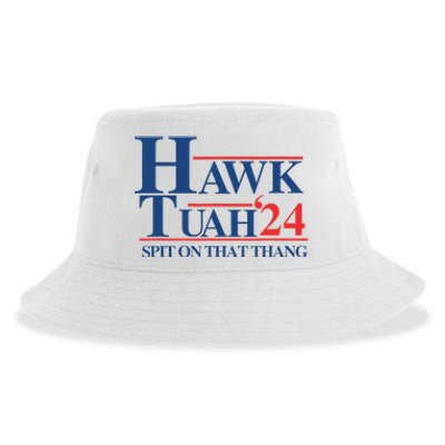 Hawk Tush 2024 Usa Flag Election Parody Sustainable Bucket Hat