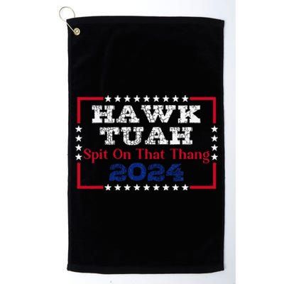 Hawk Thua 2024 Us Flag Color Viral Meme President Election Platinum Collection Golf Towel