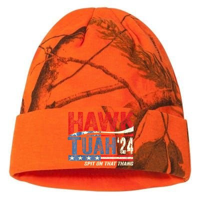 Hawk Tuah 24 Spit On That Thang Gift Kati Licensed 12" Camo Beanie