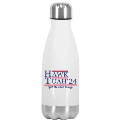 Hawk Tuah 24 Spit On That Thang Gift Stainless Steel Insulated Water Bottle