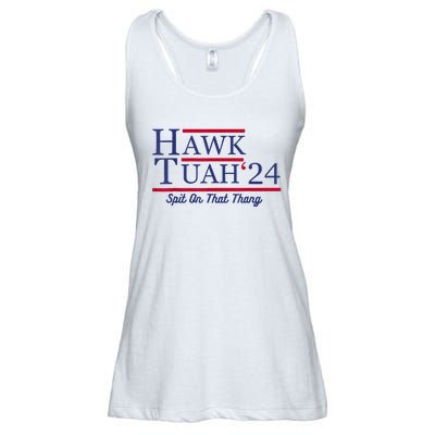 Hawk Tuah 24 Spit On That Thang Ladies Essential Flowy Tank