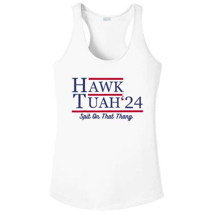 Hawk Tuah 24 Spit On That Thang Ladies PosiCharge Competitor Racerback Tank