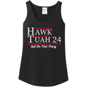 Hawk Tuah 24 Spit On That Thang Ladies Essential Tank