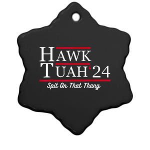 Hawk Tuah 24 Spit On That Thang Ceramic Star Ornament