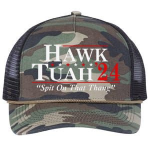 Hawk Tuah 24 Spit On That Thang Retro Rope Trucker Hat Cap