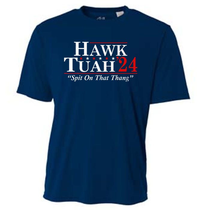 Hawk Tuah 24 Spit On That Thang Cooling Performance Crew T-Shirt