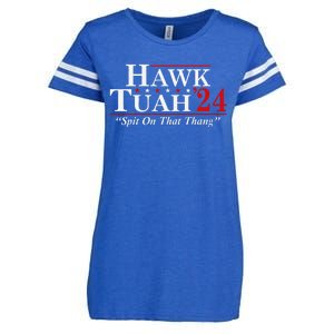 Hawk Tuah 24 Spit On That Thang Enza Ladies Jersey Football T-Shirt