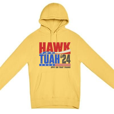 Hawk Tuah 2024 Spit On That Thang Premium Pullover Hoodie