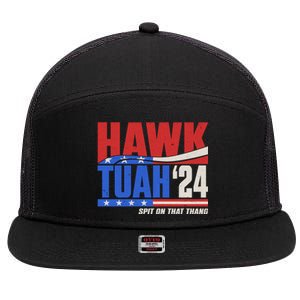 Hawk Tuah 2024 Spit On That Thang 7 Panel Mesh Trucker Snapback Hat