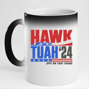 Hawk Tuah 2024 Spit On That Thang 11oz Black Color Changing Mug