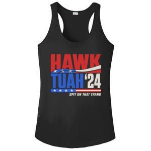 Hawk Tuah 2024 Spit On That Thang Ladies PosiCharge Competitor Racerback Tank