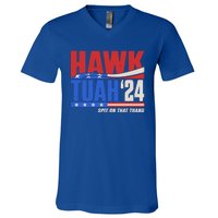 Hawk Tuah 2024 Spit On That Thang V-Neck T-Shirt