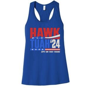 Hawk Tuah 2024 Spit On That Thang Women's Racerback Tank