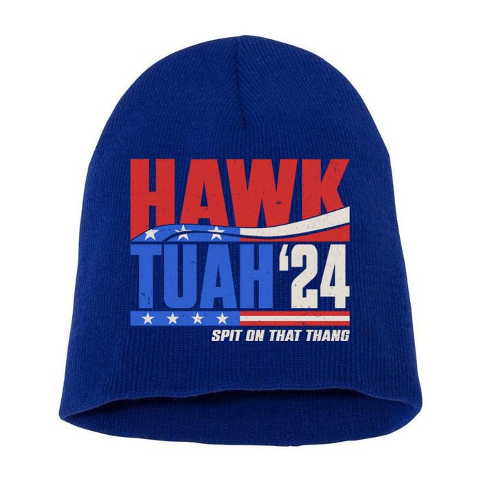 Hawk Tuah 2024 Spit On That Thang Short Acrylic Beanie