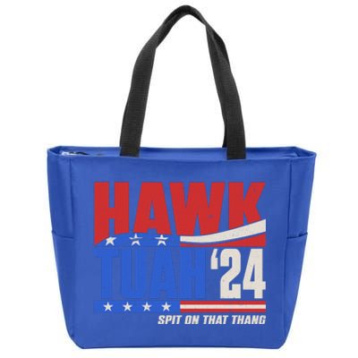 Hawk Tuah 2024 Spit On That Thang Zip Tote Bag