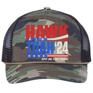 Hawk Tuah 2024 Spit On That Thang Retro Rope Trucker Hat Cap