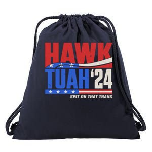 Hawk Tuah 2024 Spit On That Thang Drawstring Bag