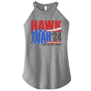 Hawk Tuah 2024 Spit On That Thang Women's Perfect Tri Rocker Tank