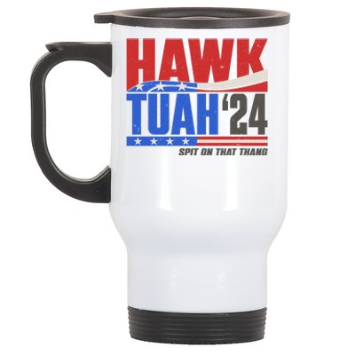 Hawk Tuah 2024 Spit On That Thang Stainless Steel Travel Mug