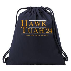 Hawk Tuah 24 Spit On That Thang Drawstring Bag