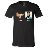 Hawk Tush 24 Spit On That Thing Retro V-Neck T-Shirt