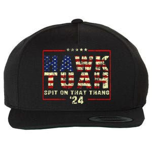 Hawk Tuah 24 Spit On That Thang Wool Snapback Cap