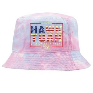 Hawk Tuah 24 Spit On That Thang Tie-Dyed Bucket Hat