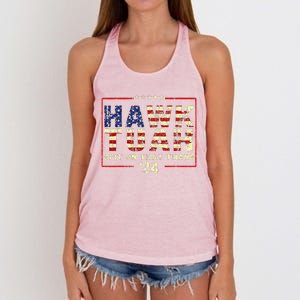 Hawk Tuah 24 Spit On That Thang Women's Knotted Racerback Tank