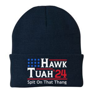 Hawk Tuah 24 Spit On That Thang Knit Cap Winter Beanie