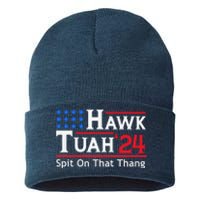 Hawk Tuah 24 Spit On That Thang Sustainable Knit Beanie