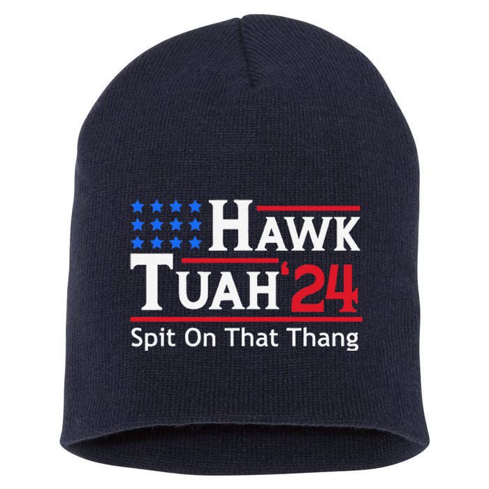 Hawk Tuah 24 Spit On That Thang Short Acrylic Beanie